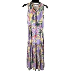 Walker & Wade Alexis Dress Lavender Purple Tropical Floral